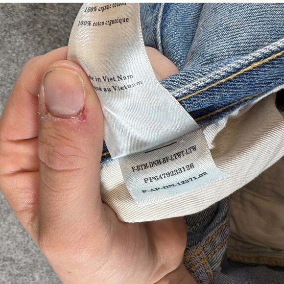 Everlane Jeans Womens Size 25 Blue Denim The Super Soft Relaxed Organic Cotton - Picture 8 of 10